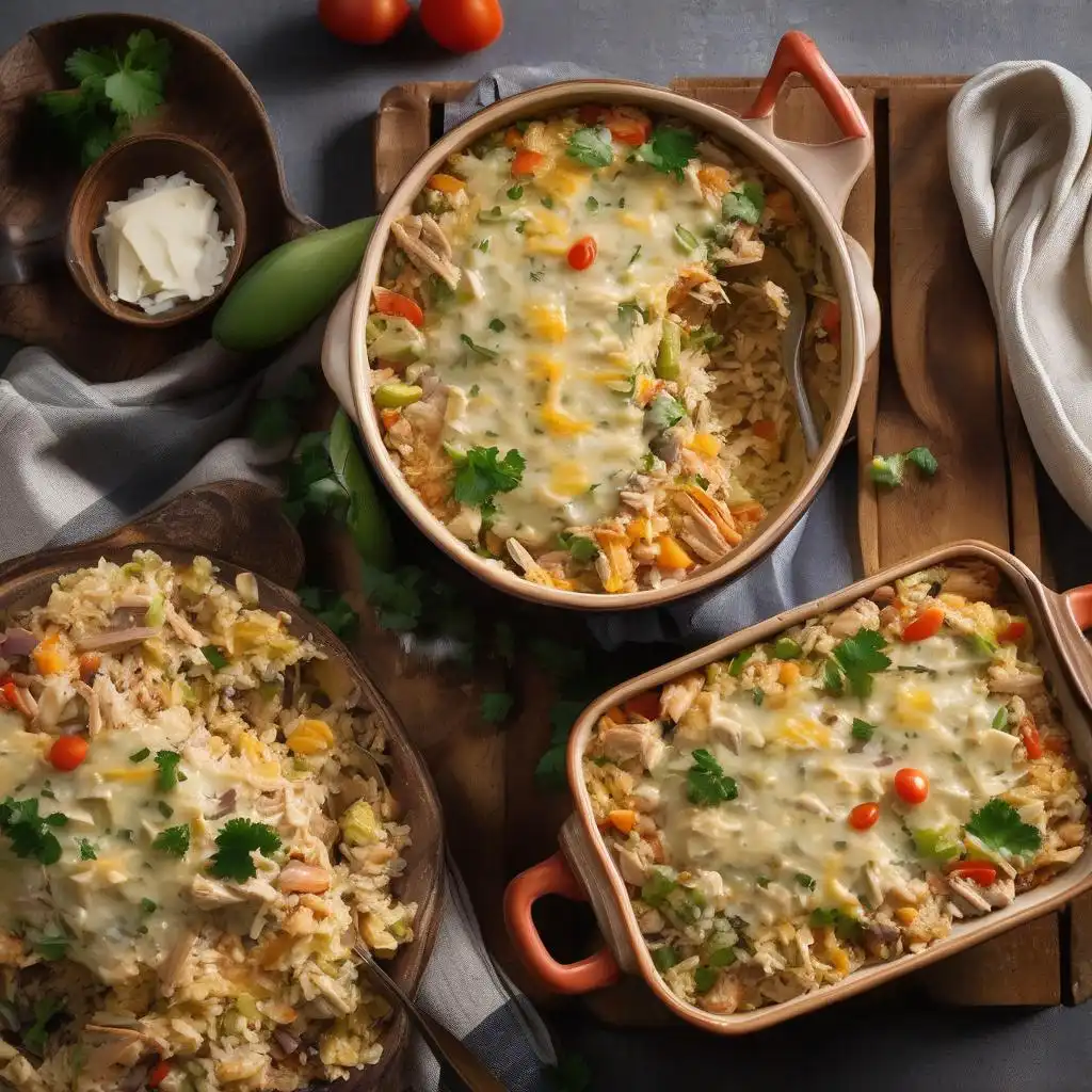 A plate of colorful dishes made from leftover rotisserie chicken.