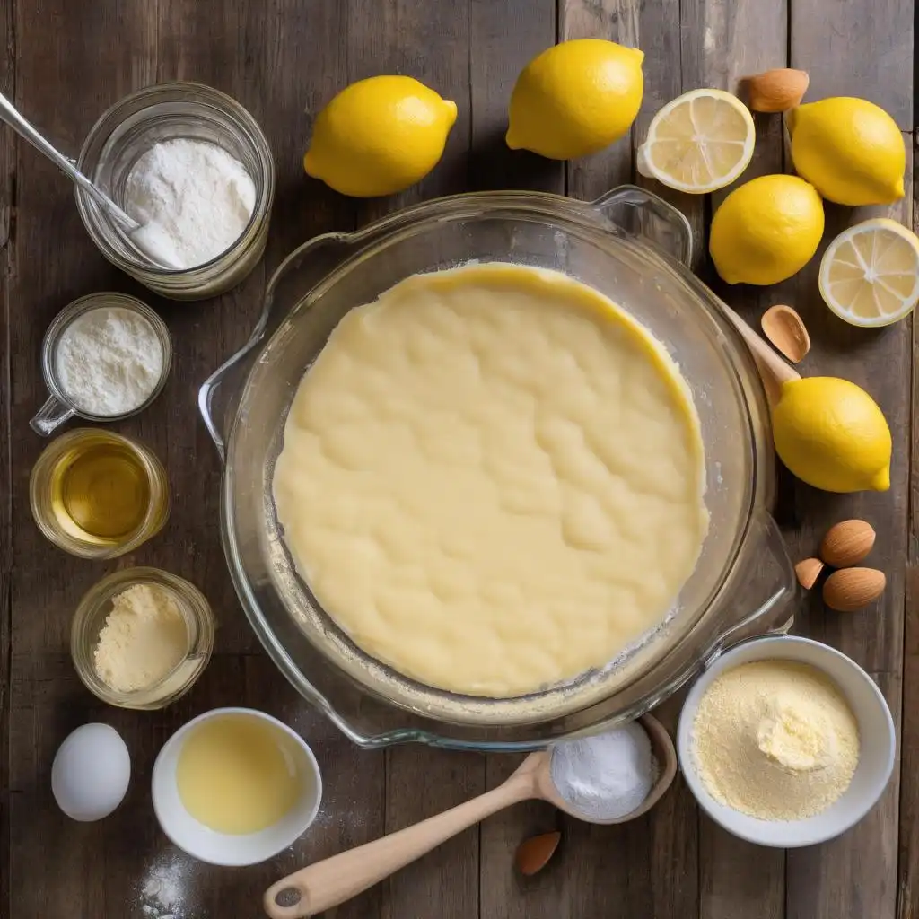 Gluten-Free Lemon Bars topped with powdered sugar