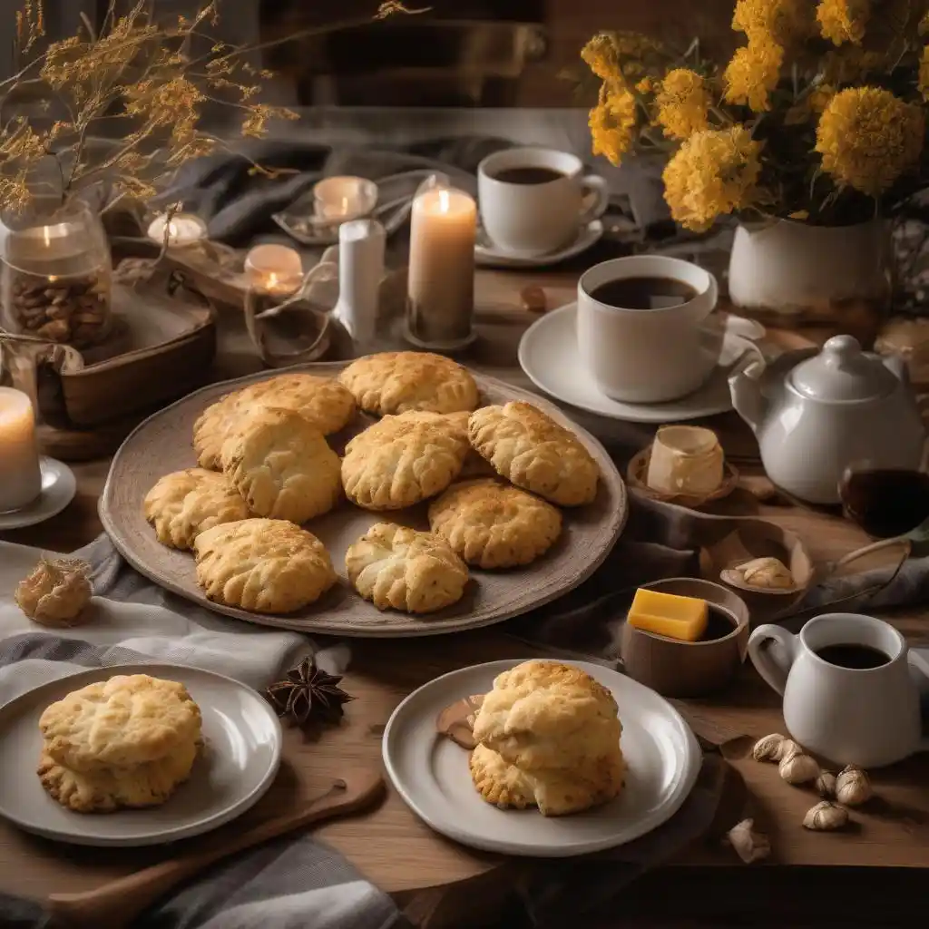 Mixing gluten-free biscuit dough in a bowl