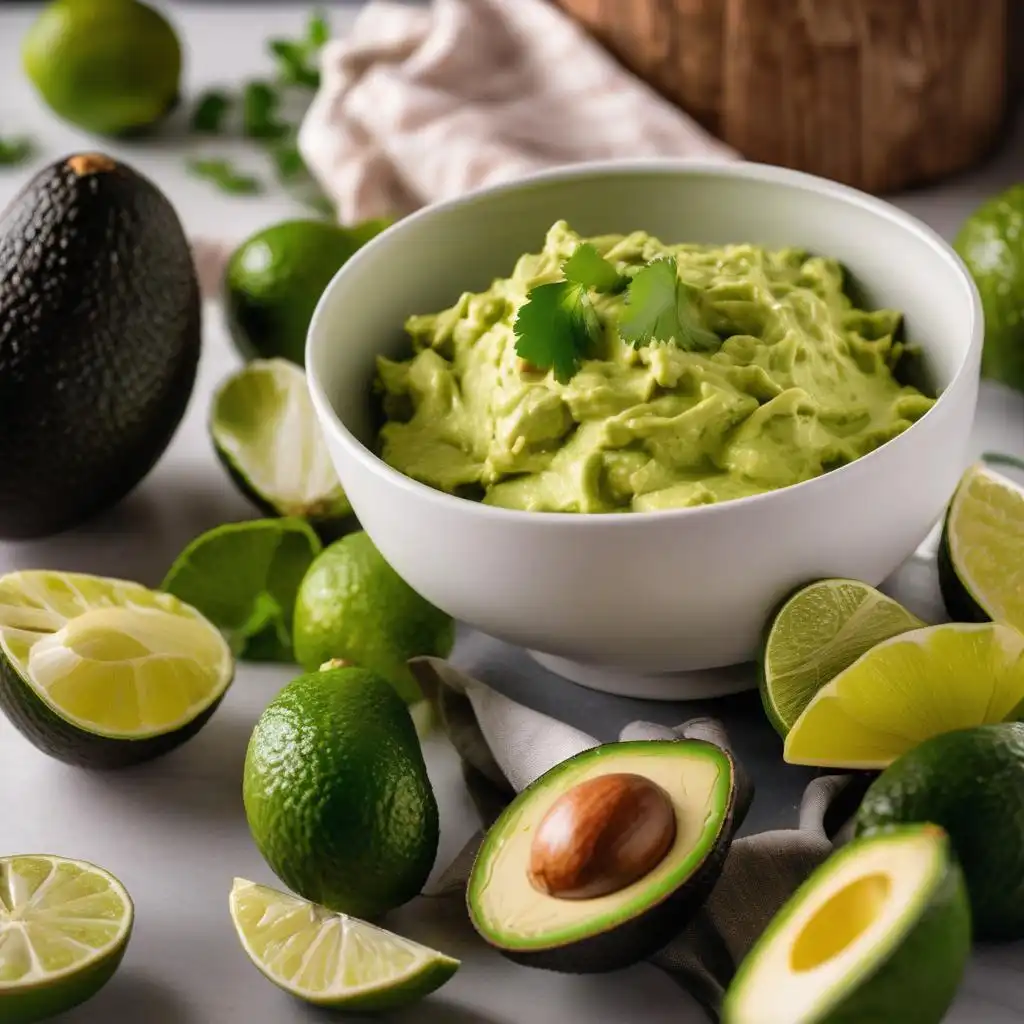 4 Ingredient Guacamole in a bowl with tortilla chips