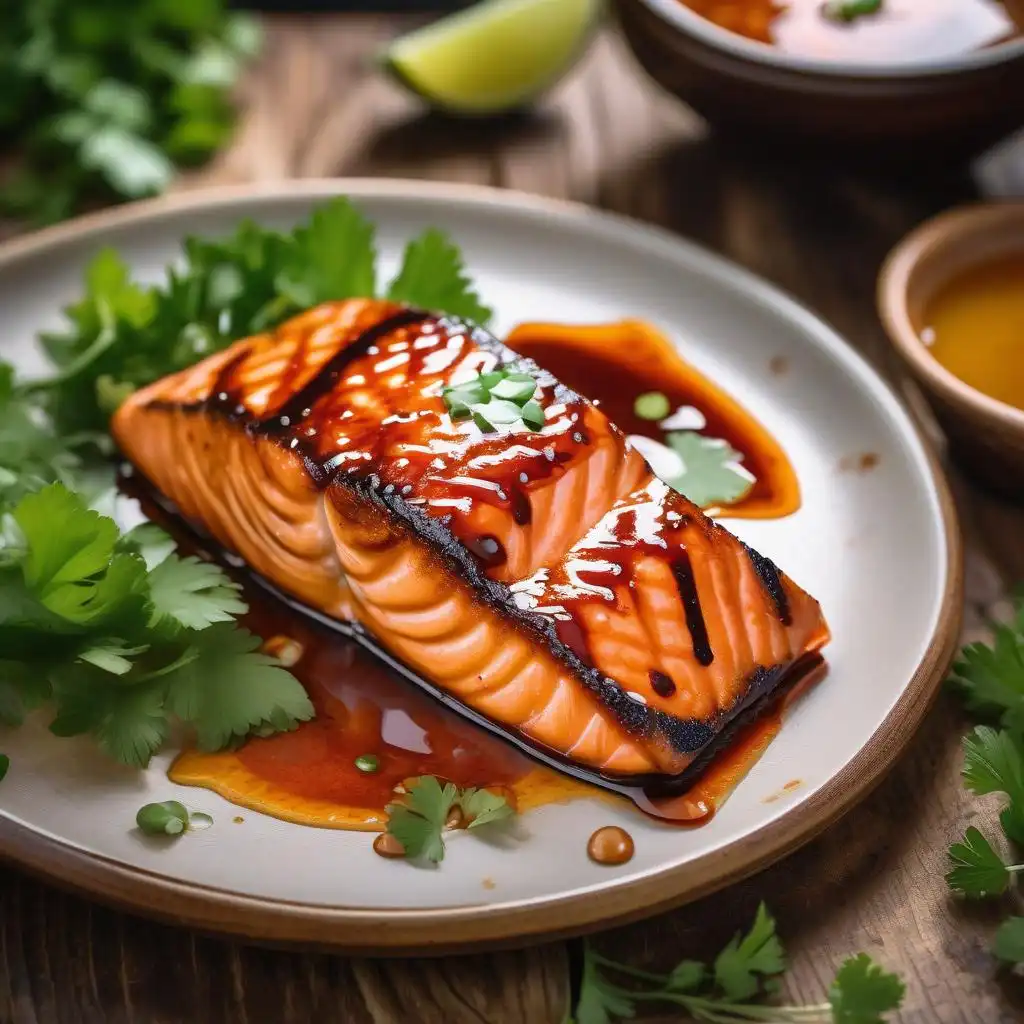 Salmon dish served with sides