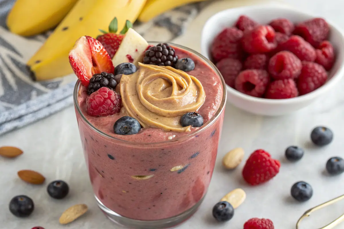 Berry Banana Protein Smoothie